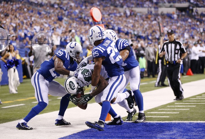 Brandon Marshall touchdown new york jets x indianapolis colts nfl (Foto: Getty Images)