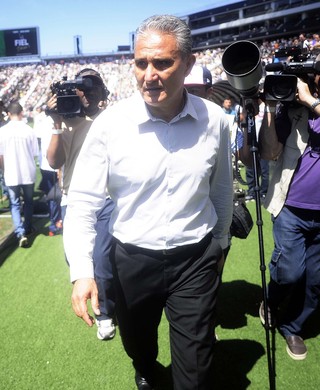 Corinthians x Santos Tite (Foto: Marcos Ribolli)