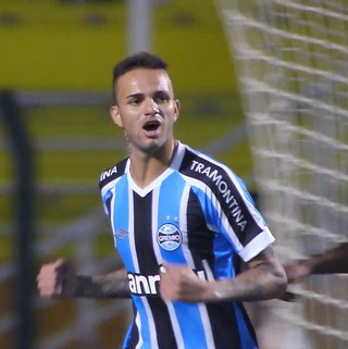 Luan Grêmio Palmeiras Campeonato Brasileiro Brasileirão gol (Foto: Reprodução/Sportv)