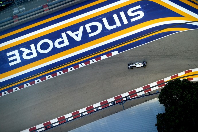 Felipe Massa em ação no treino classificatório para o GP de Cingapura (Foto: Getty Images)