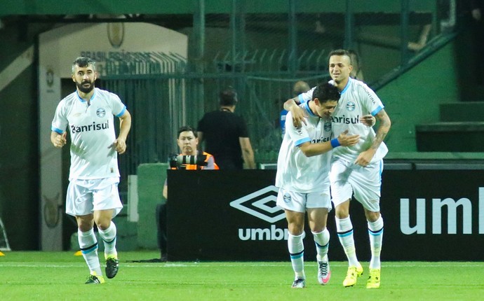 Grêmio gol contra o Atlético-PR (Foto: Joka Madruga/Futura Press)