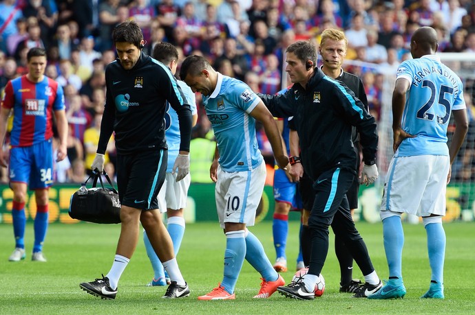 Sergio Aguero, Crystal Palace x Manchester City (Foto: Getty Images)