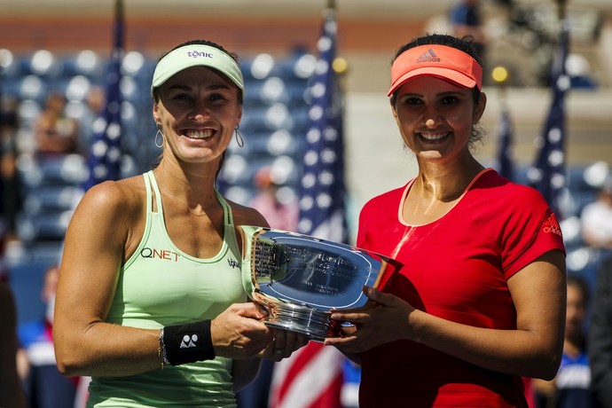 Martina Hingis e Sania Mirza conquistam o US Open (Foto: Reuters)