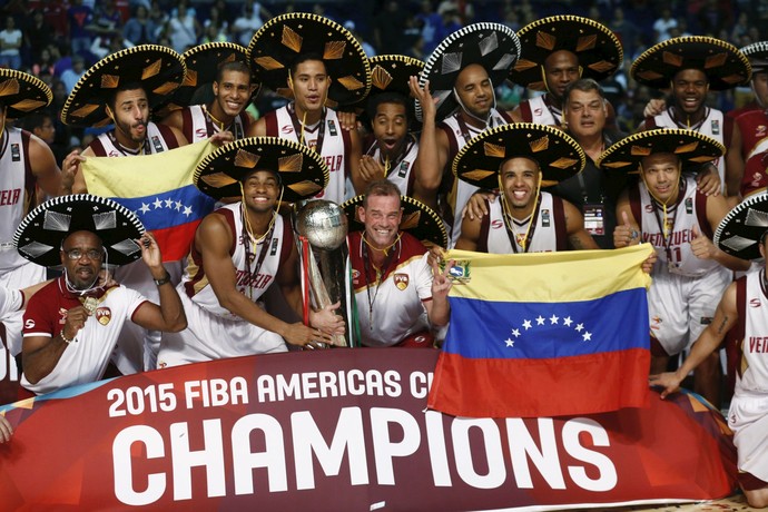 Venezuela vence Argentina e conquista Copa América de Basquete (Foto: Henry Romero / Reuters)