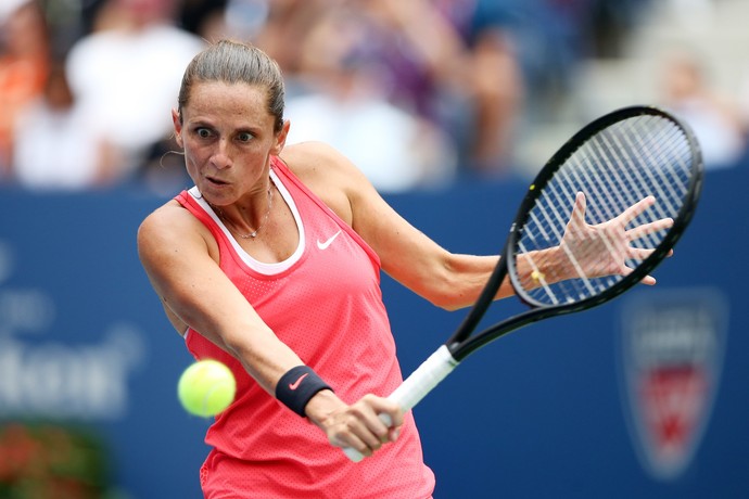 Roberta Vinci na decisão contra Flavia Pennetta no US Open (Foto: Getty Images)