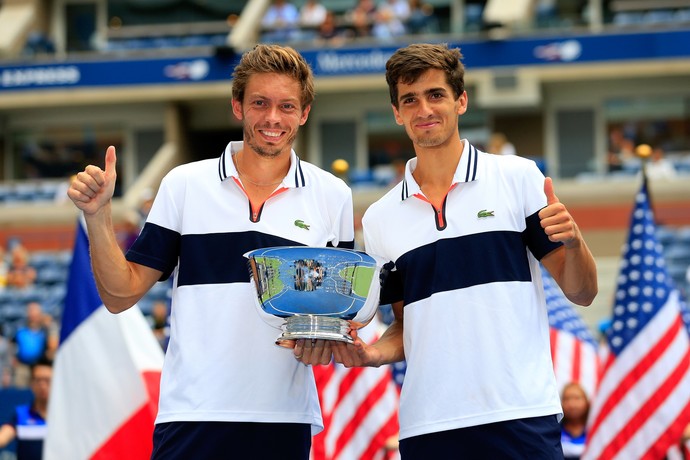 Pierre-Hugues Herbert e Nicolas Marrut conquistam o US Open nas duplas (Foto: Getty Images)