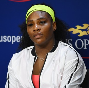 Serena Williams em entrevista coletiva no US Open (Foto: Reuters)