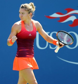 Simona Halep x Sabine Lisicki no US Open (Foto: Reuters)