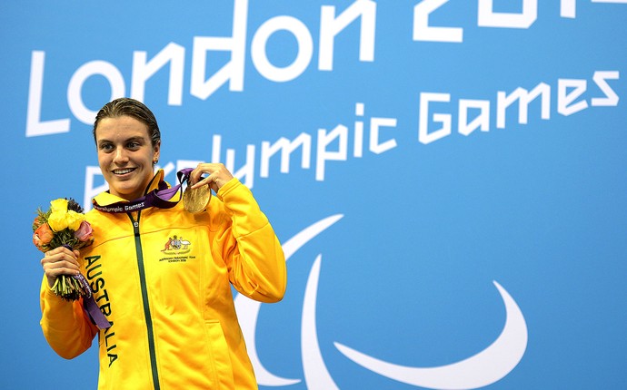 Jacqueline Freney natação paralimpíadas medalha (Foto: AFP)