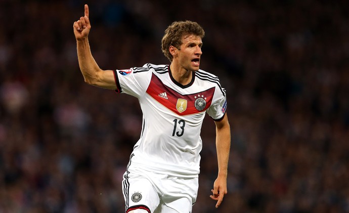 Thomas Müller Escócia Alemanha (Foto: AP)