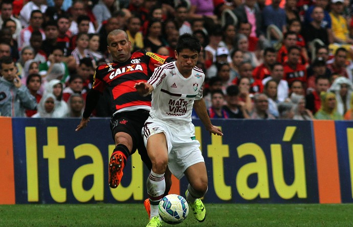 Emerson Sheik e Osvaldo - Fluminense x Flamengo (Foto: Nelson Perez / Fluminense FC)