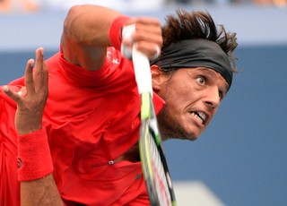 Feijão contra Djokovic no US Open (Foto: Reuters)