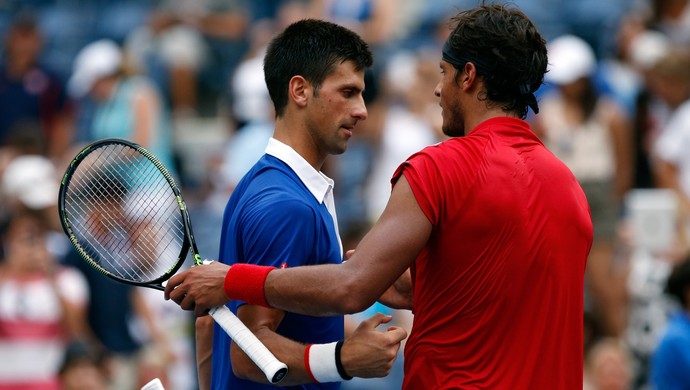 Novak Djokovic vence João Souza, o Feijão, no US Open (Foto: Getty Images)