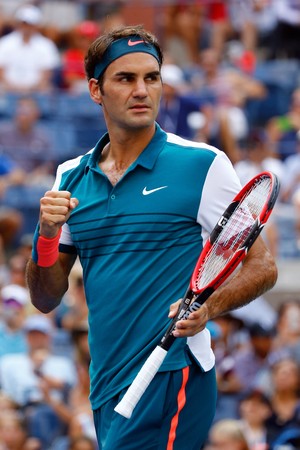 Roger Federer x Leonardo Mayer US Open primeira rodada (Foto: Al Bello / Getty Images)