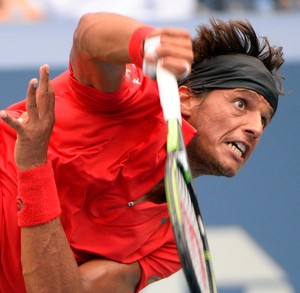 Feijão contra Djokovic no US Open (Foto: Reuters)