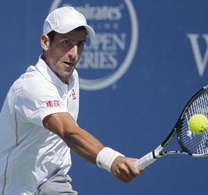 Novak Djokovic x Stan Wawrinka no Masters 1000 de Cincinnati (Foto: AP)