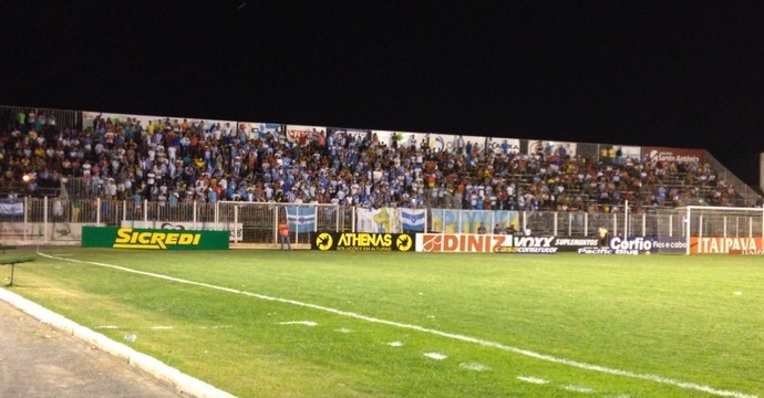 Torcida do Paysandu no Passo das Emas (Foto: Pedro Rocha/TVCA)