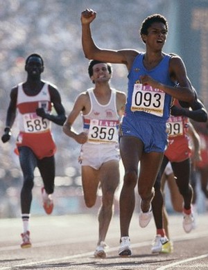 atletismo joaquim cruz olimpiadas los angeles 1984 (Foto: Arquivo)