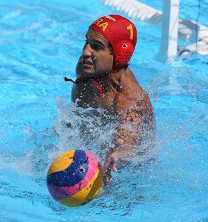 Goleiro Vinícius em ação contra o Canadá no Mundial de Kazan (Foto: Satiro Sodré / SSPress)