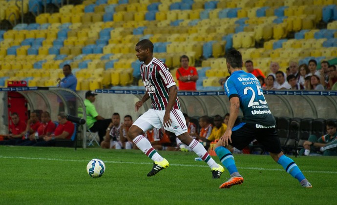 Marlon durante o duelo do Fluminense com o Grêmio, no Maracanã (Foto: Bruno Haddad/ Fluminense FC)