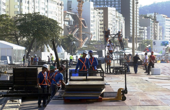 evento-teste triatlo rio de janeiro copacabana (Foto: Cleber Akamine)