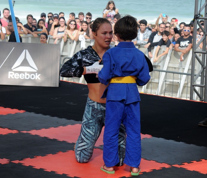 Ronda Rousey treino aberto UFC rio (Foto: André Durão)