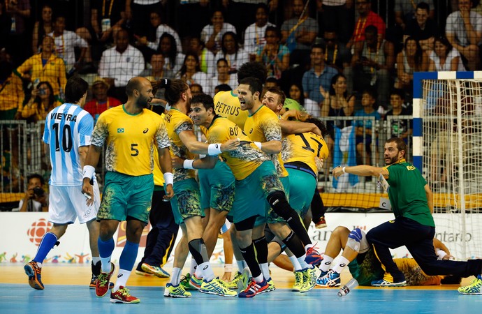 Brasil Argentina final handebol pan toronto (Foto: Getty Images)