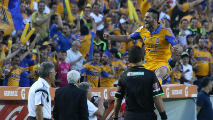 Tigres x Internacional Inter Libertadores Monterrey Estádio Universitário Inter Tigres gol Gignac Tigres  (Foto: Diego Guichard/GloboEsporte.com)