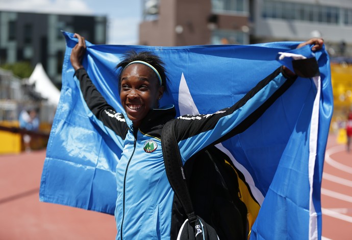 Pan 2015: Lavern Spencer, ouro no salto em altura (Foto: AP Photo/Rebecca Blackwell)