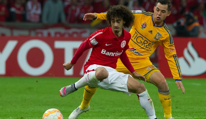 Inter Tigres Libertadores Beira-Rio jogo Internacional Valdívia (Foto: Alexandre Lops/Divulgação Inter)