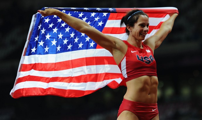 Jennifer Suhr salto com vara (Foto: Getty Images)