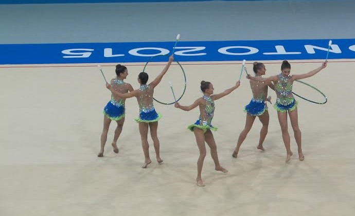 ginástica rítmica Brasil Pan (Foto: GloboEsporte.com)