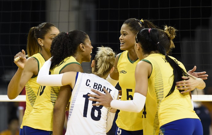 Pan 2015: Brasil estreia no vôlei feminino contra Porto Rico (Foto: William Lucas/ Inovafoto)