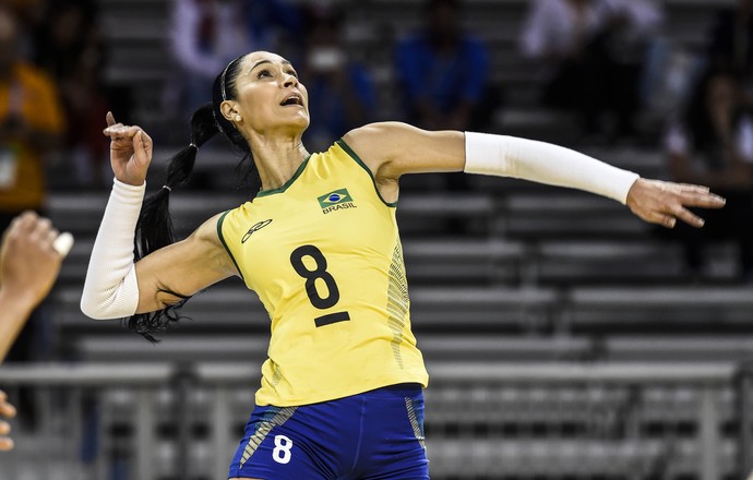 Pan 2015: Brasil estreia no vôlei feminino contra Porto Rico (Foto: William Lucas/ Inovafoto)