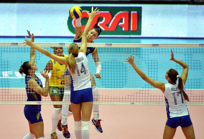 Brasil x Rússia Grand Prix Vôlei (Foto: Divulgação / FIVB)