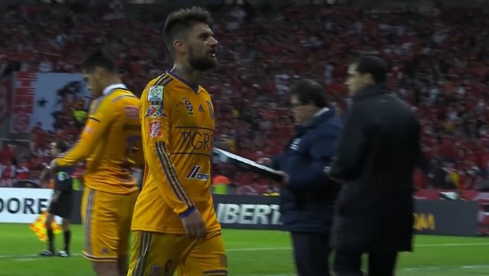 Rafael Sobis Tigres xingamento SporTV (Foto: Reprodução SporTV)