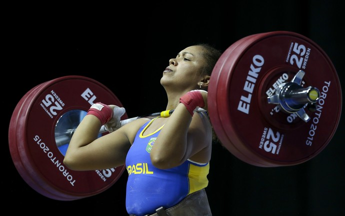 Jaqueline Ferreira  levantamento de peso Pan-Americano (Foto: Washington Alves/Exemplus/COB)