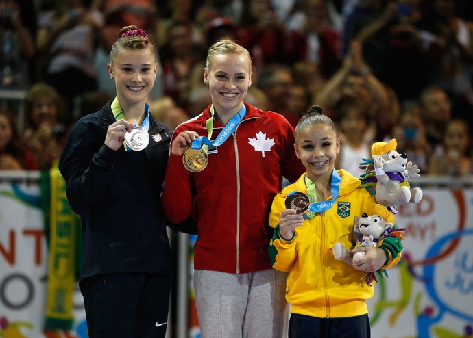 Madison Desch Ellie Black e Flavia Lopes Saraiva Pan-Americano (Foto:  Ezra Shaw/Getty Images)