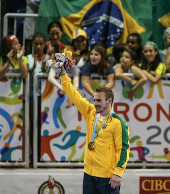 Arthur Zanetti ginástica ouro Pan-Americano (Foto: Thiago Bernardes/Frame/Estadão Conteúdo)