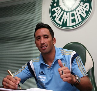 lucas barrios; palmeiras (Foto: Fabio Menotti/Ag. Palmeiras/Divulgação)