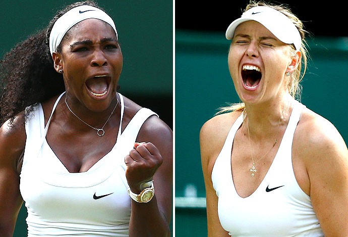 Montagem Serena e Sharapova Tênis (Foto: Globoesporte.com)