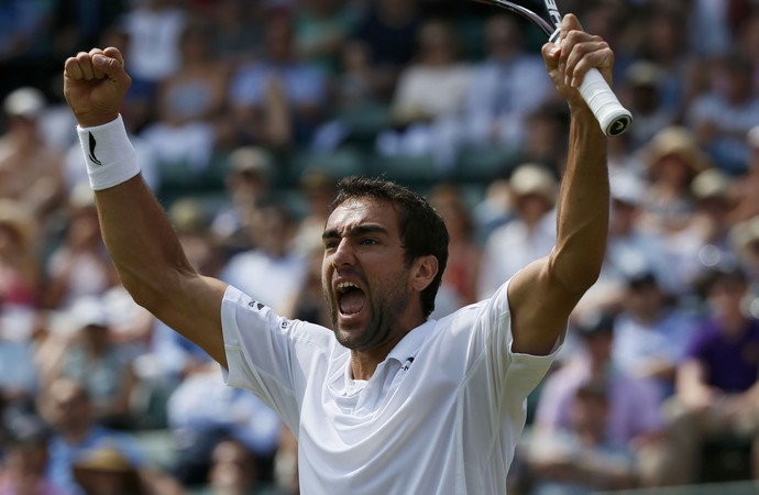 Marin Cilic x John Isner, Wimbledon 2015 (Foto: Reuters)