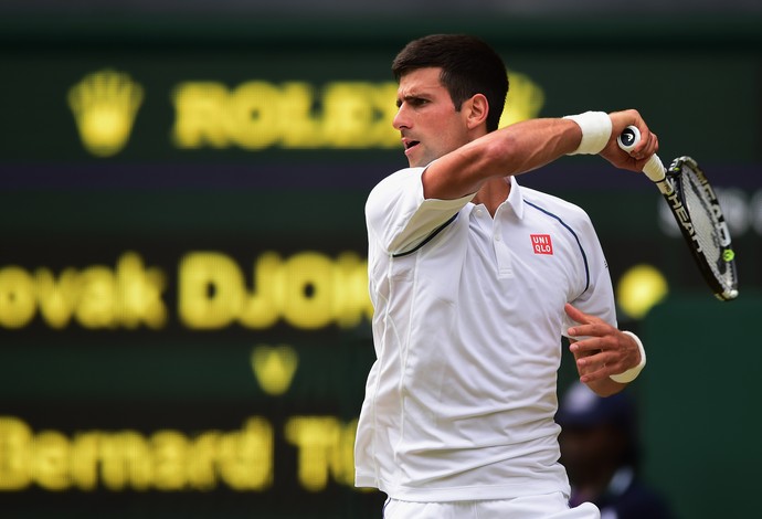 Novak Djokovic x Bernard Tomic, Wimbledon 2015 (Foto: Getty Images)