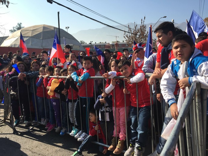 Bandeiraço Chile Copa América (Foto: Felipe Barbalho)