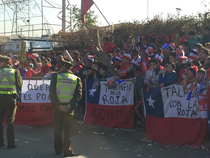 Bandeiraço Chile Copa América (Foto: Felipe Barbalho)