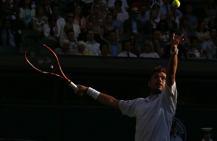 Stan Wawrinka x João Sousa, Wimbledon 2015 (Foto: Reuters)