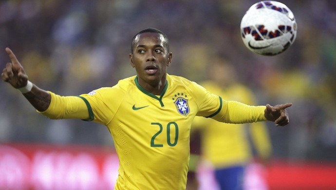 Robinho Brasil x Venezuela (Foto: EFE)