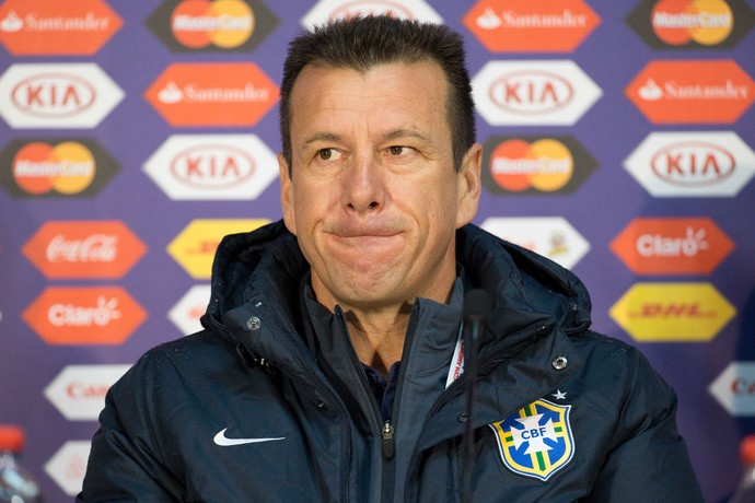 Dunga seleção brasileira coletiva Copa América Temuco (Foto: Agência Estado)