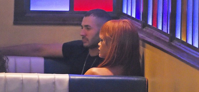 Benzema Rihanna jantar (Foto: Splash News / AKM-GSI )