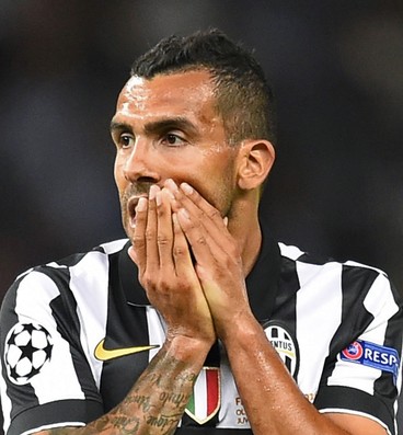 Tevez - Juventus x Barcelona (Foto: Reuters)